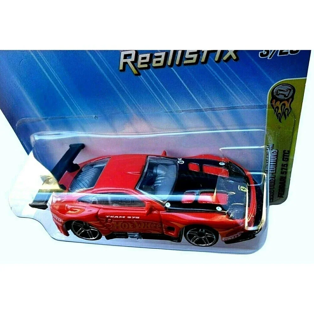 Hot Wheels FERRARI 575 GTC RED 003 2005 FIRST EDITIONS REALISTIX 3/20 1:64 G6690